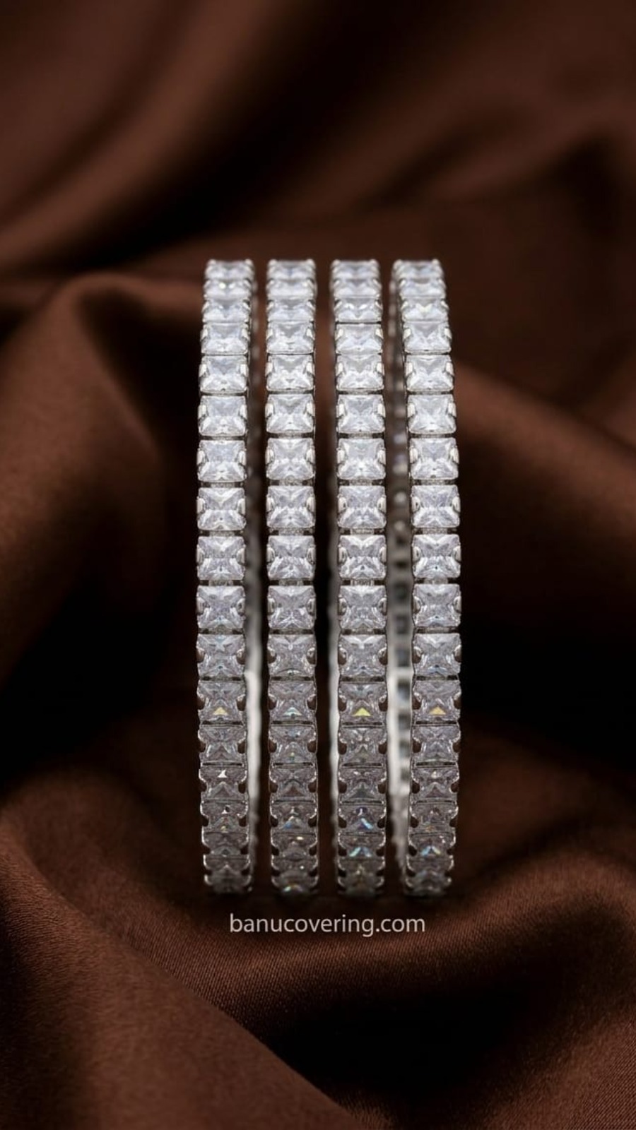 Royal Crystal Bar Cut Bangle