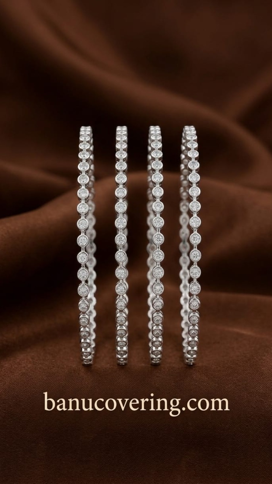 Slim Round Crystal Bangle