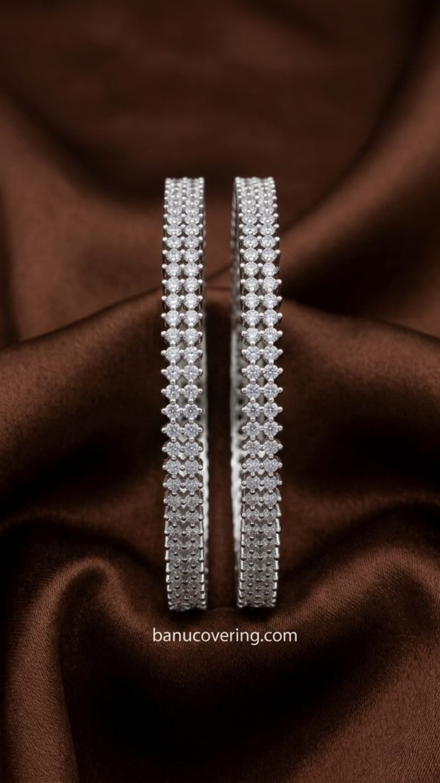 Twin Row Crystal Bangle
