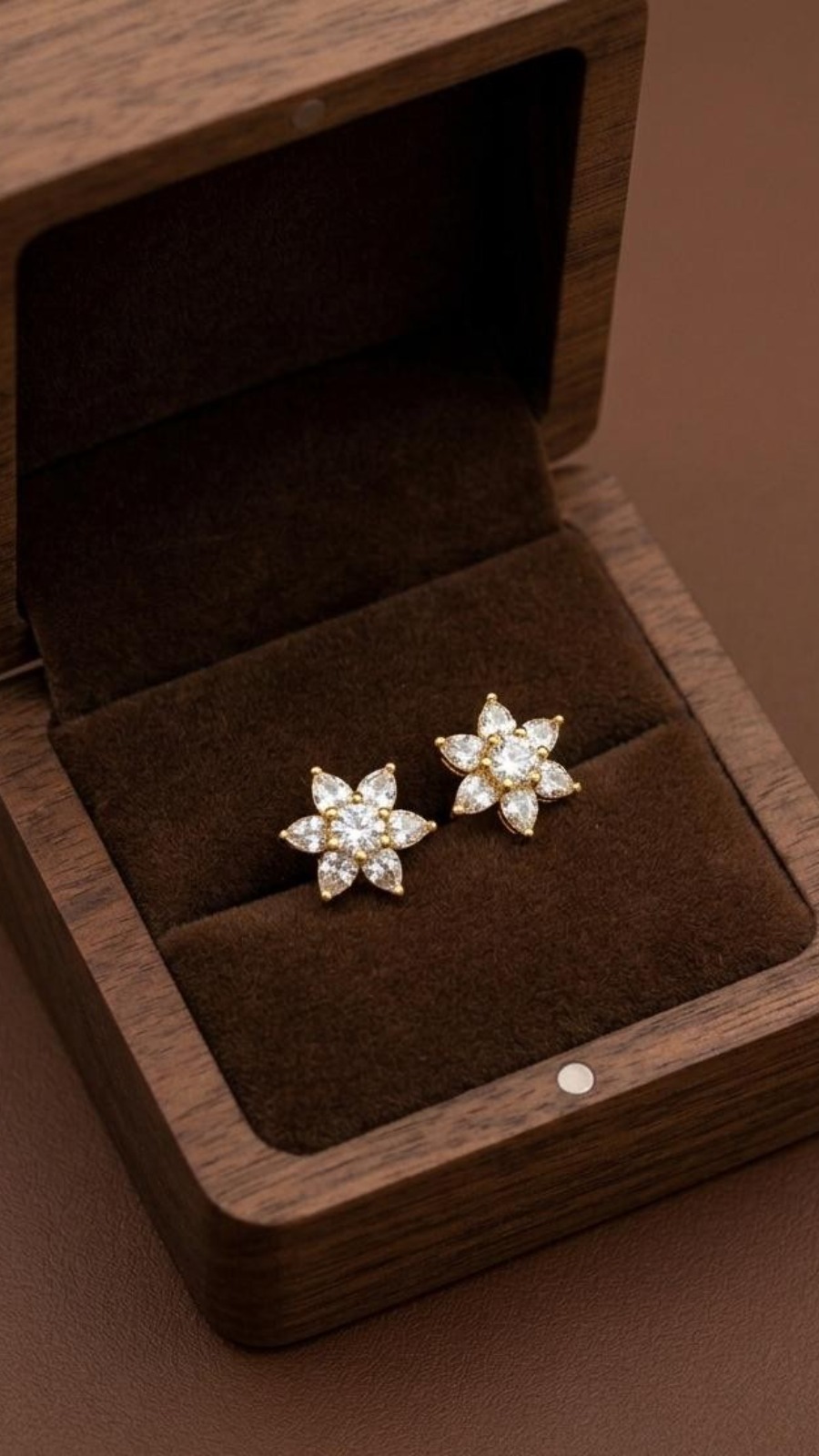 Six Petal Flower Stud