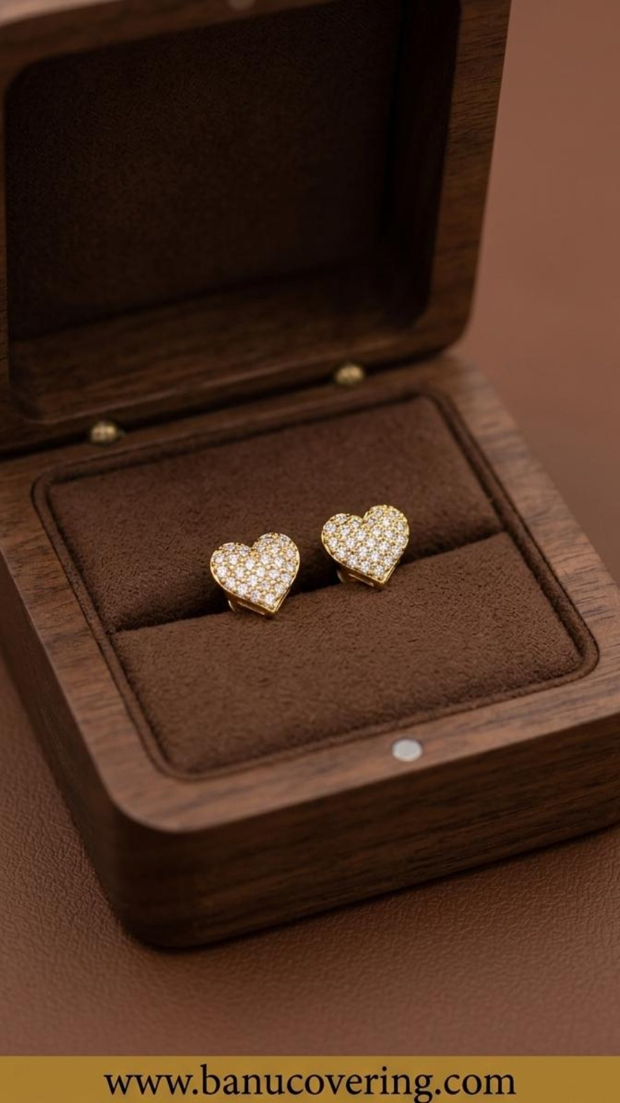 Heart Shaped CZ Stud Earring