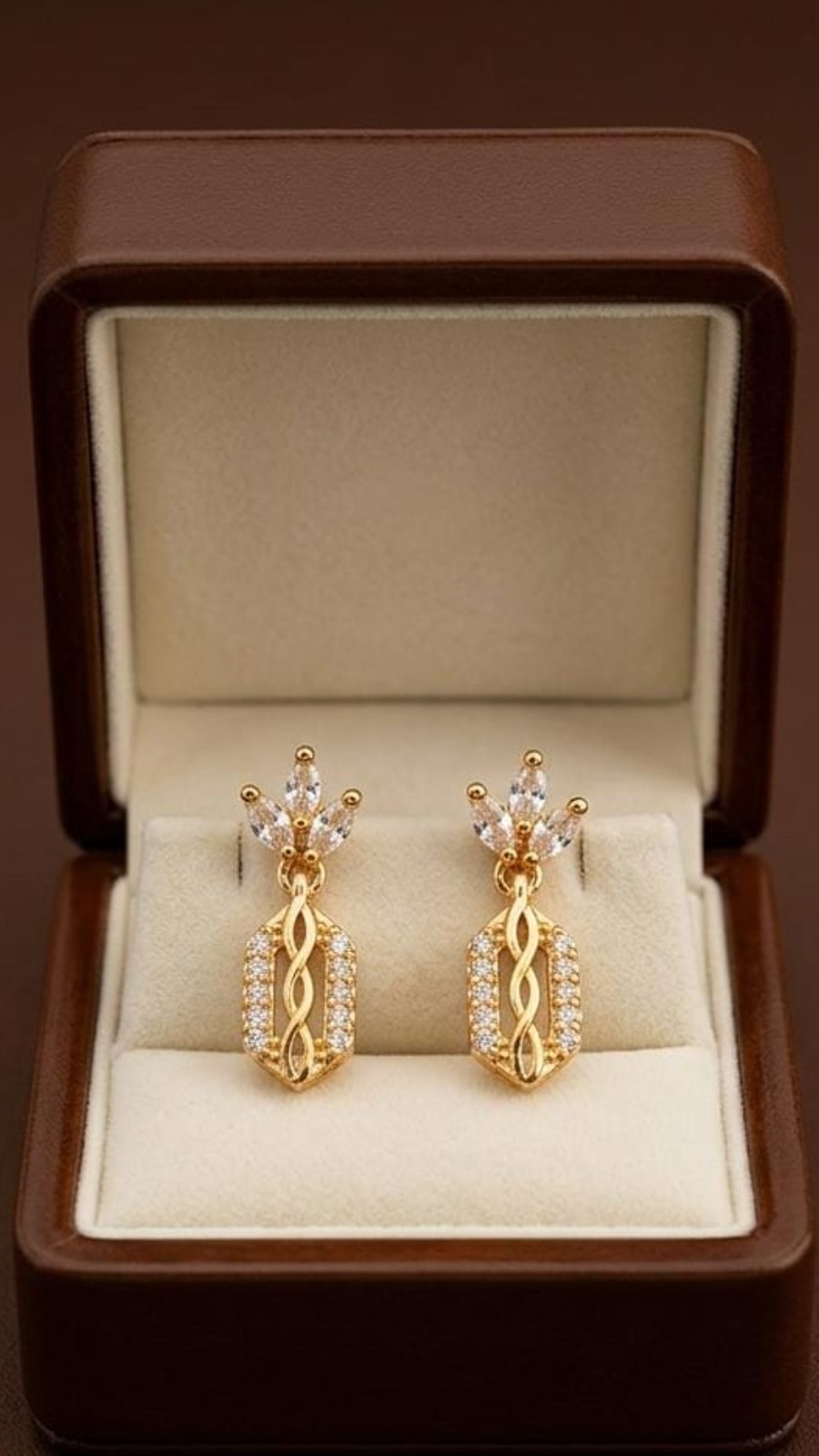 Infinity Loop  Drop Earrings
