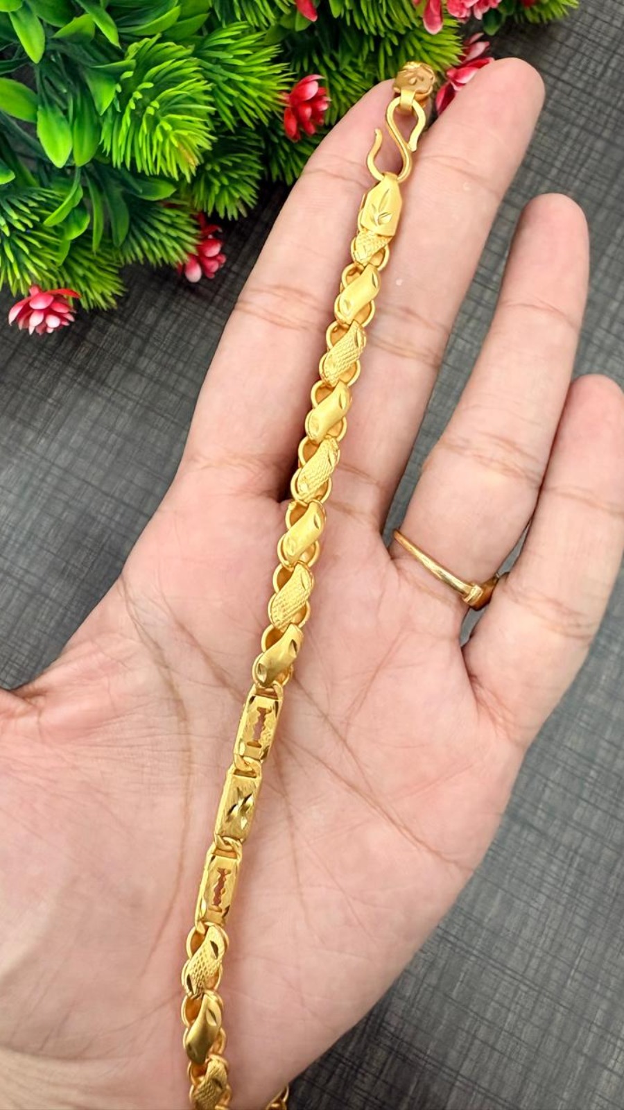 Rope chain Bar links Men's chain 18 inch 1