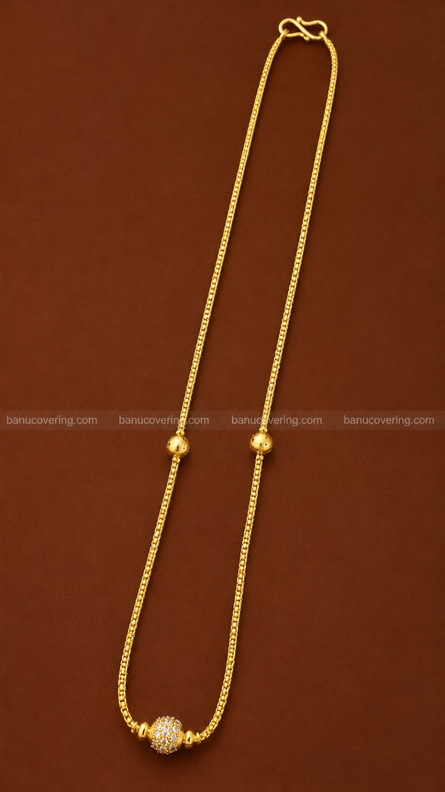 Rich gold ball short chain 1