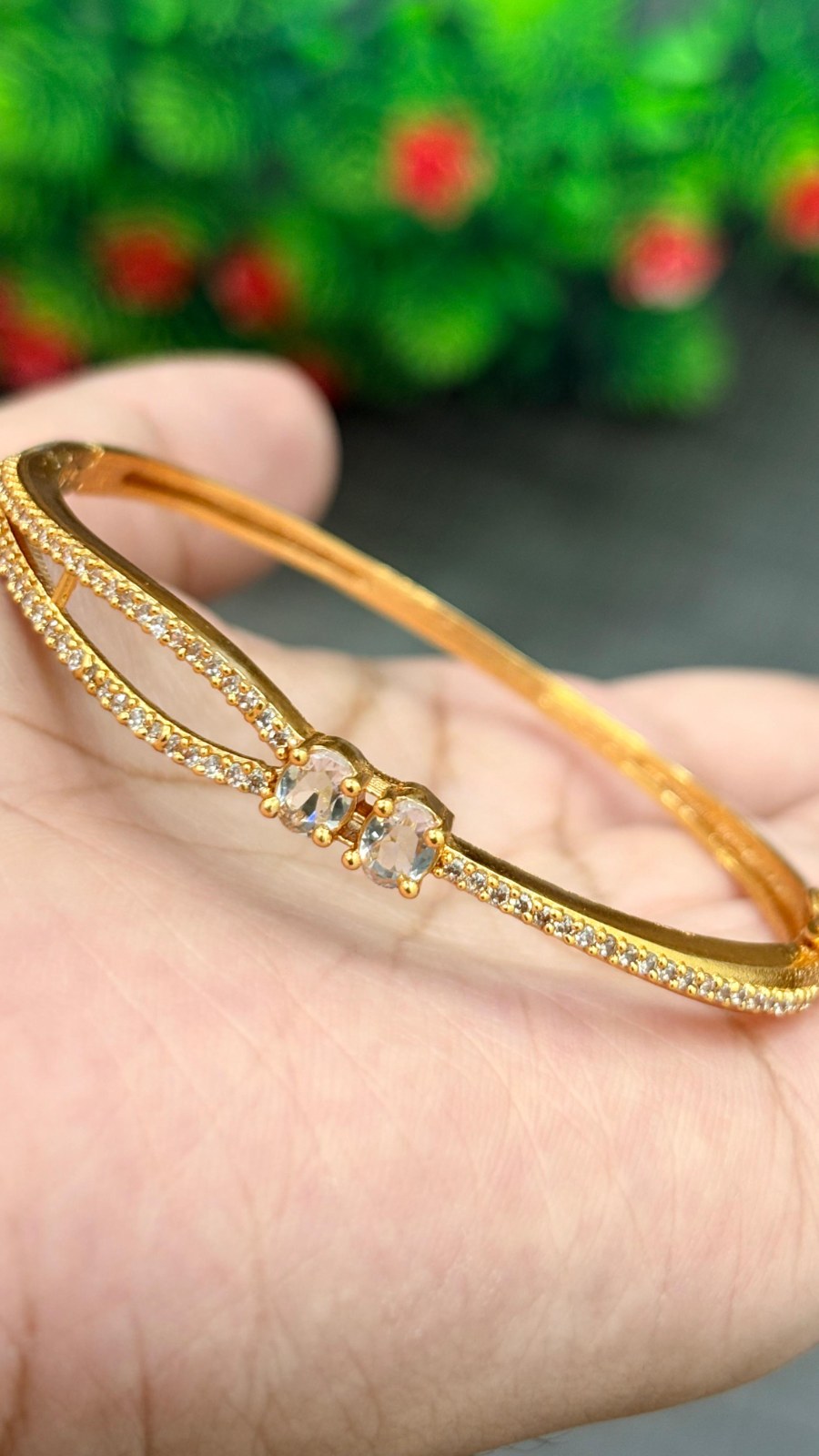 Double Oval Crystal Bracelet 2
