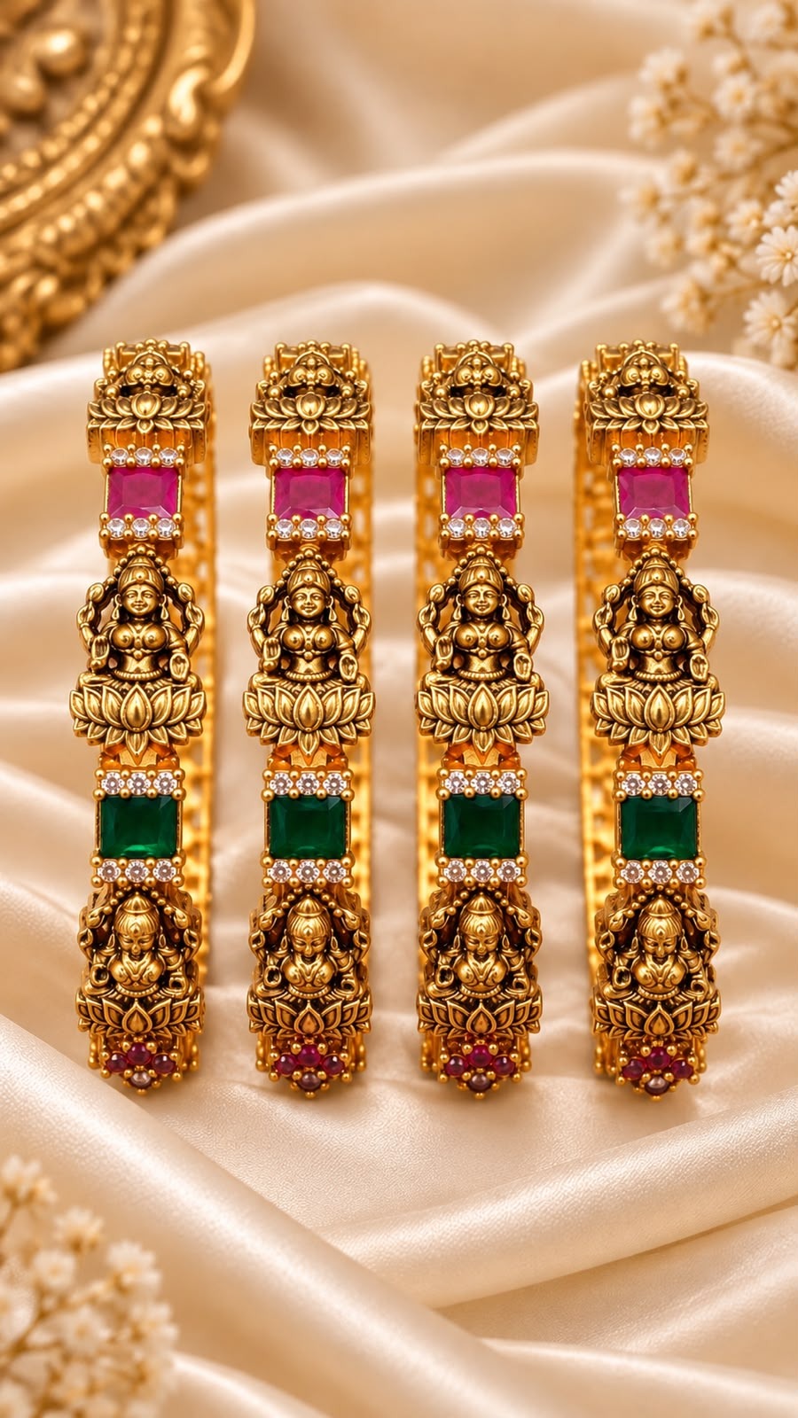 Lakshmi Emerald-Ruby Bangle 1