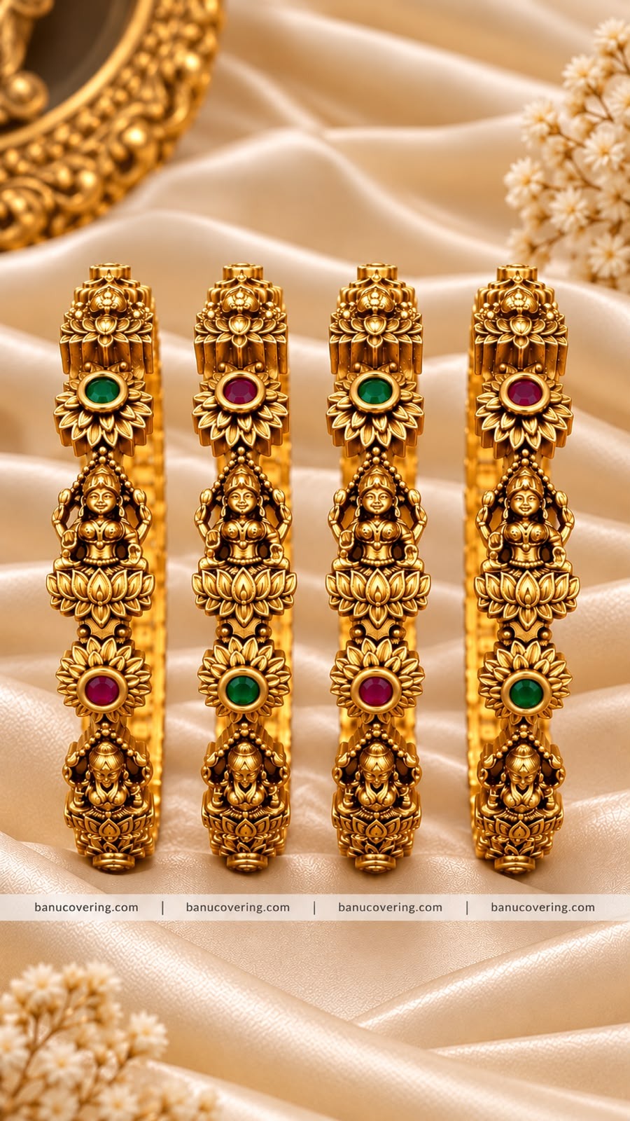 Lakshmi Lotus Temple Bangle