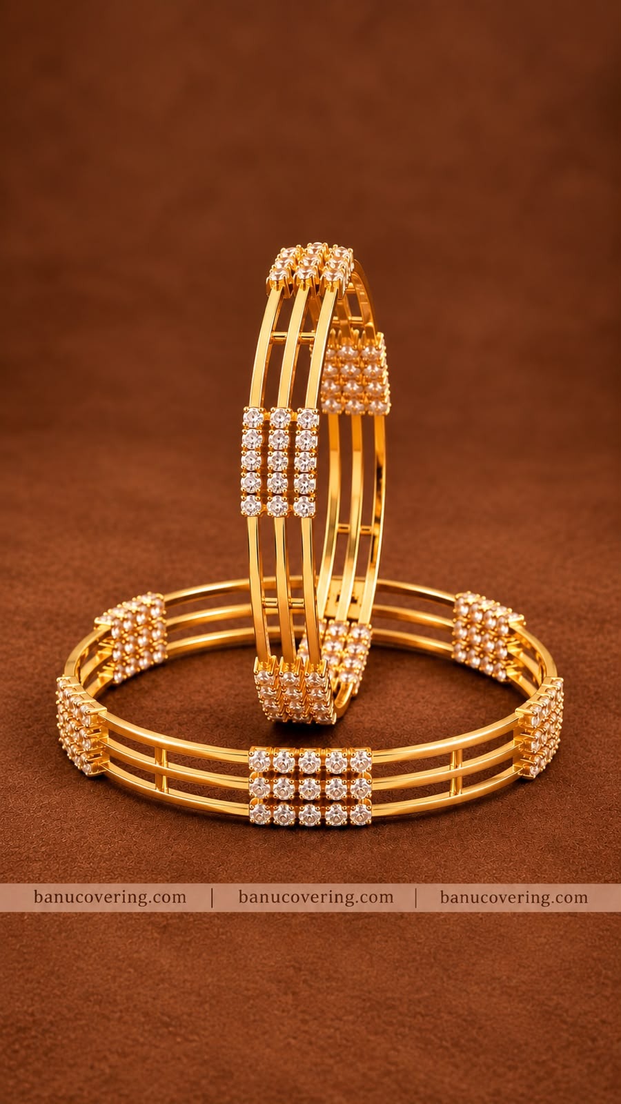 Triple Crystal Bangle