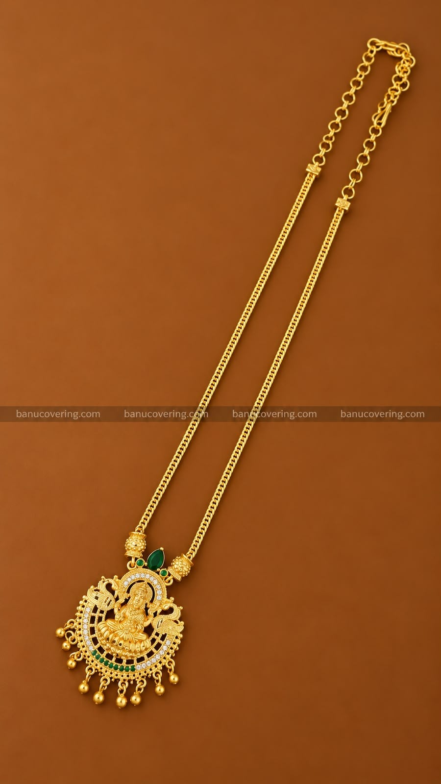 Lakshmi Peacock Temple Necklace 2 1