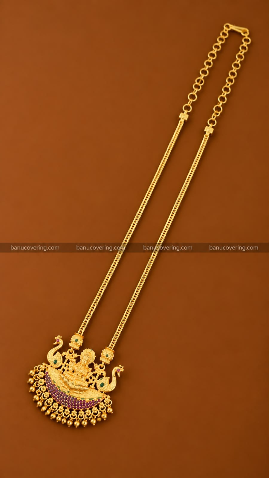 Lakshmi Peacock Temple Necklace 3