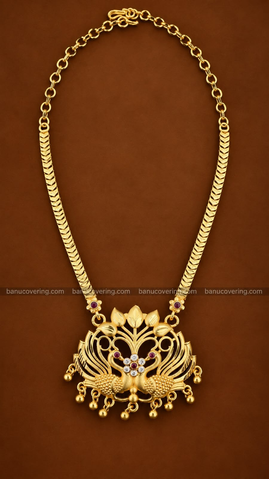 Duo Peacock Necklace