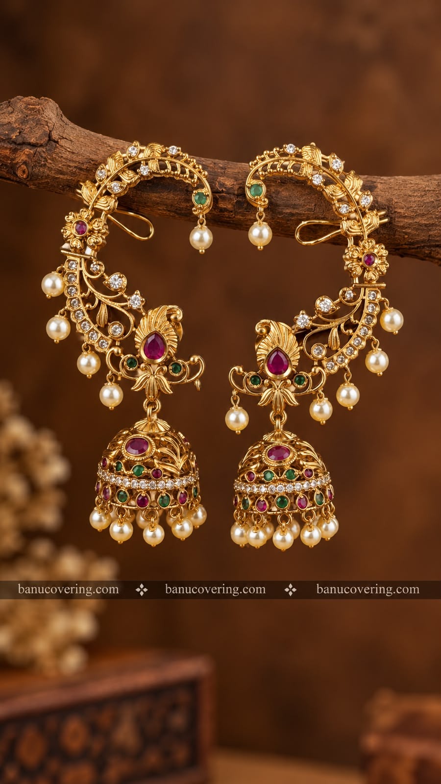 Royal-Floral-Earcuff 1