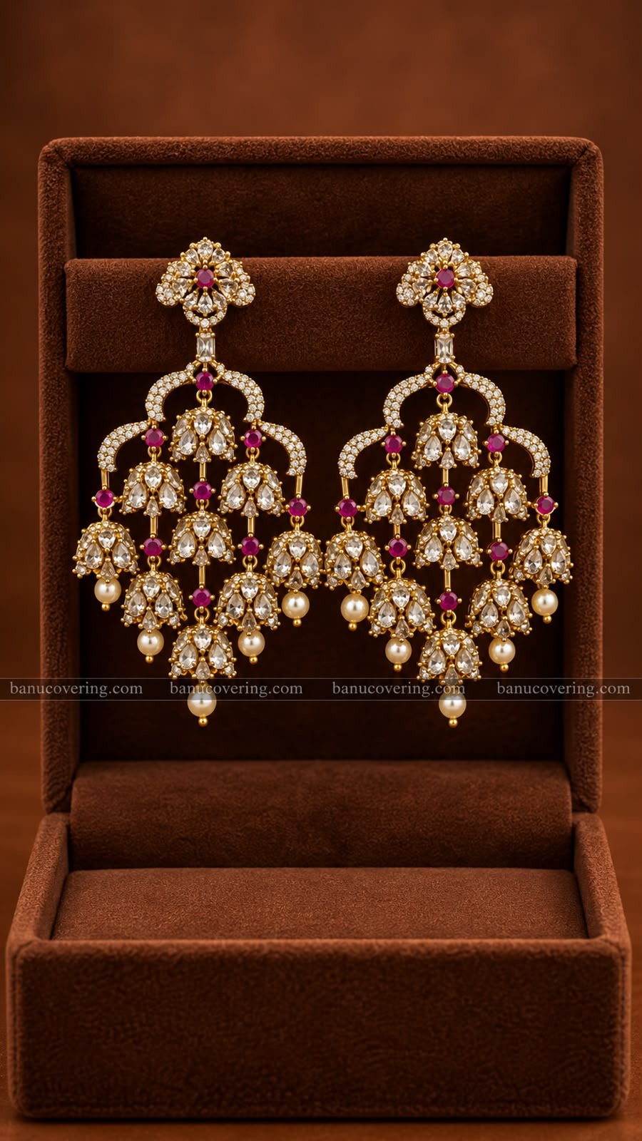 Chandelier Jhumka Earrings
