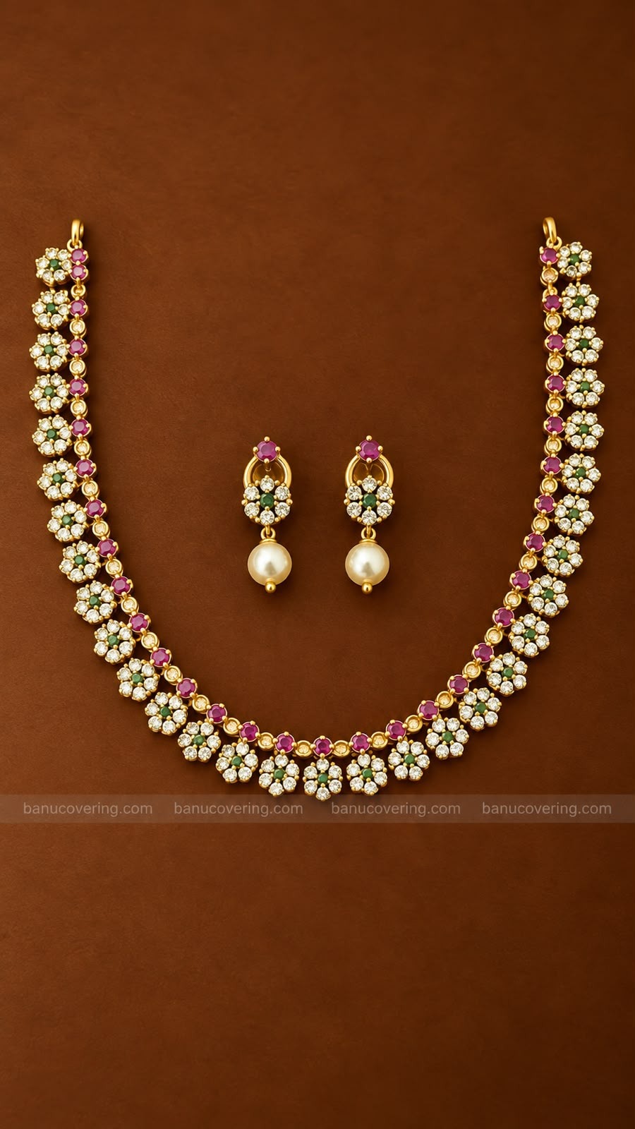Emerald Pearl necklace 1