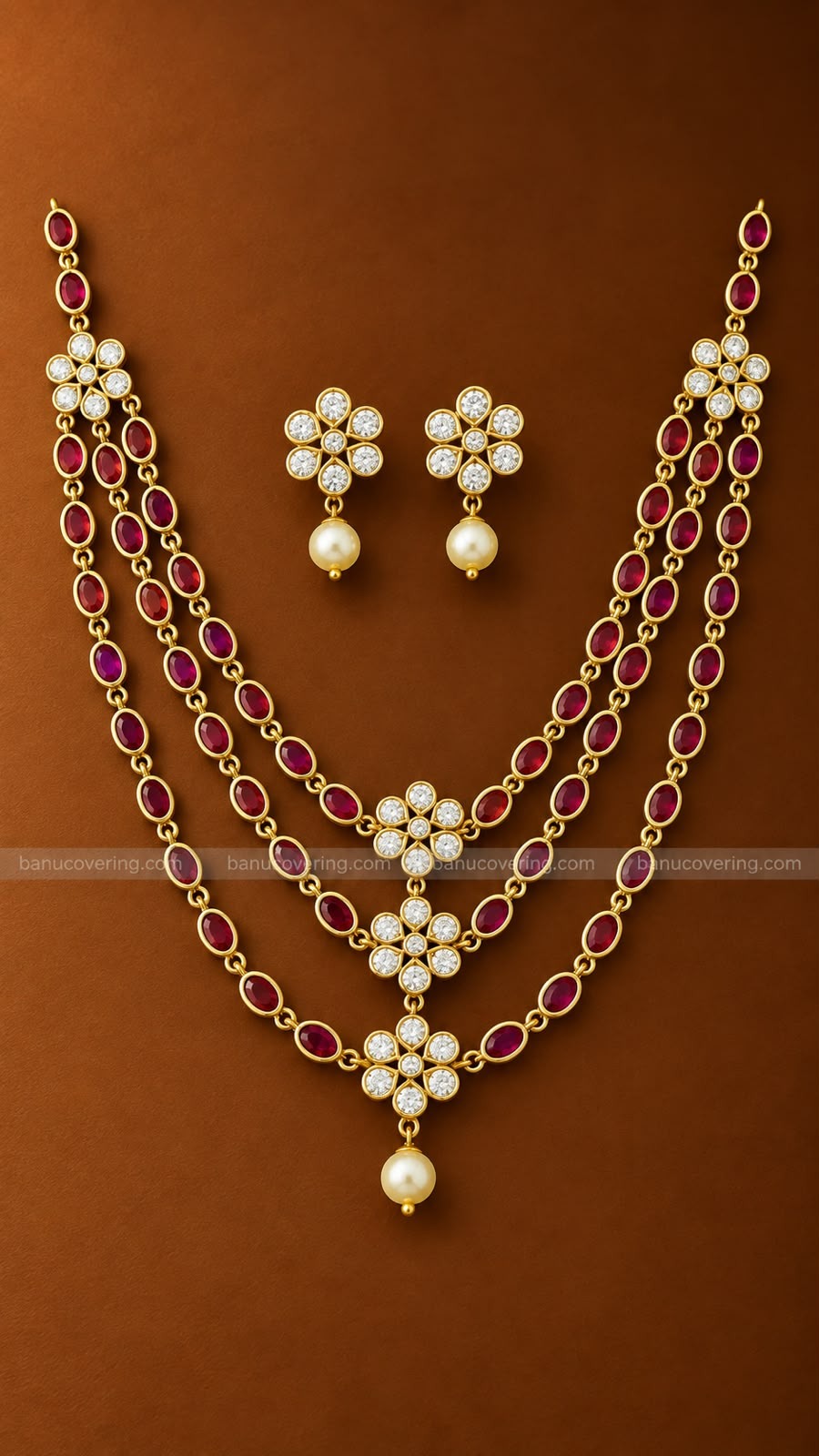 Ruby Multi-Layer Necklace 1