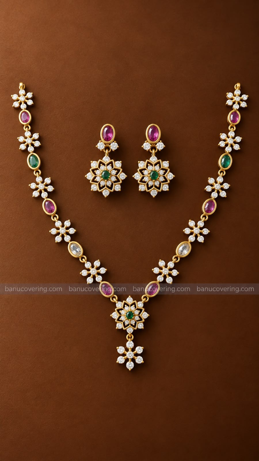 Scarlet Floral Necklace 2