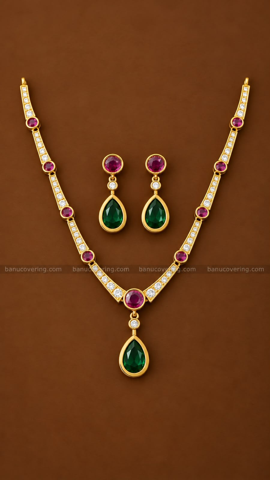 Crystal Drop Necklace 3 1