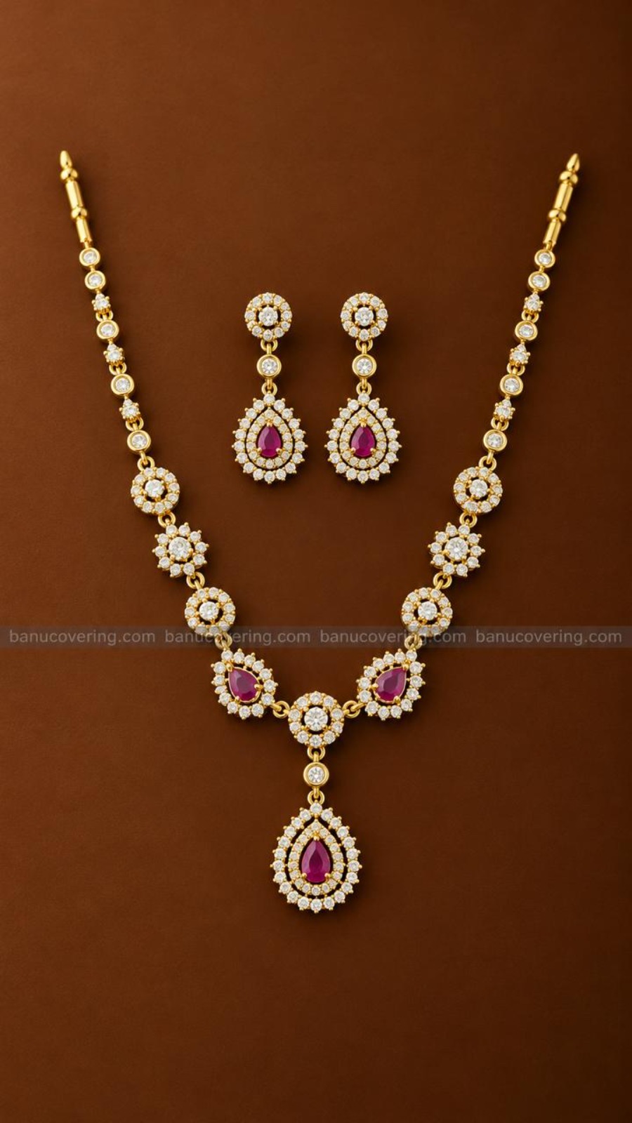 Ruby Grace Drop Necklace 1