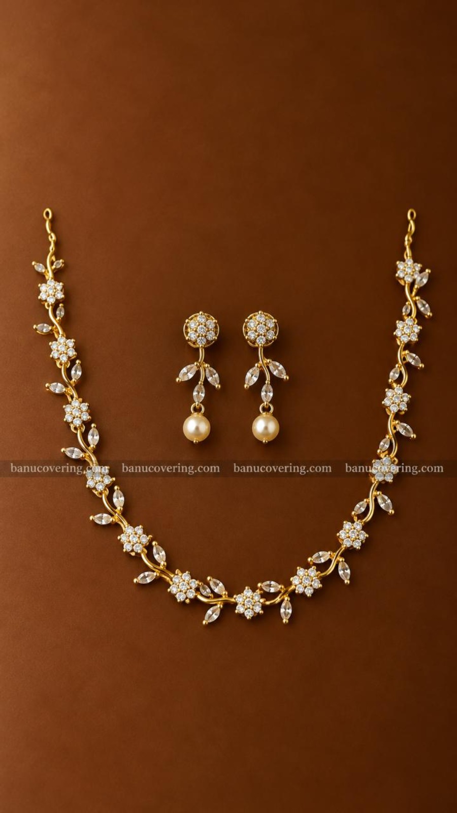 Crystal Floral Necklace