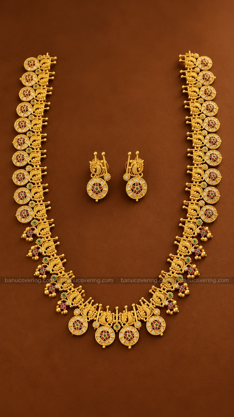 Antique Floral Coin Necklace