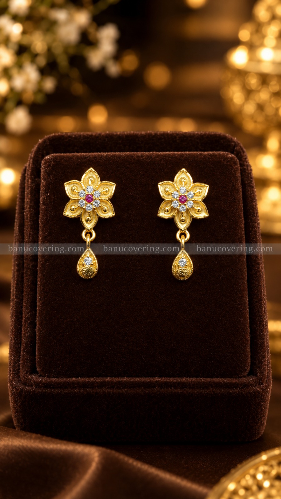 Intricate floral Earrings 1