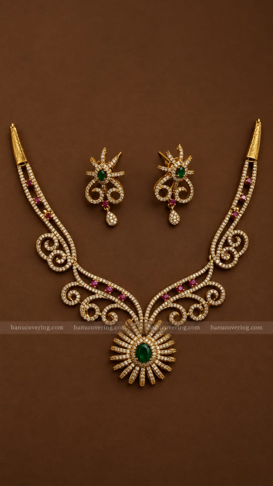 Golden Swirl Neckset 1