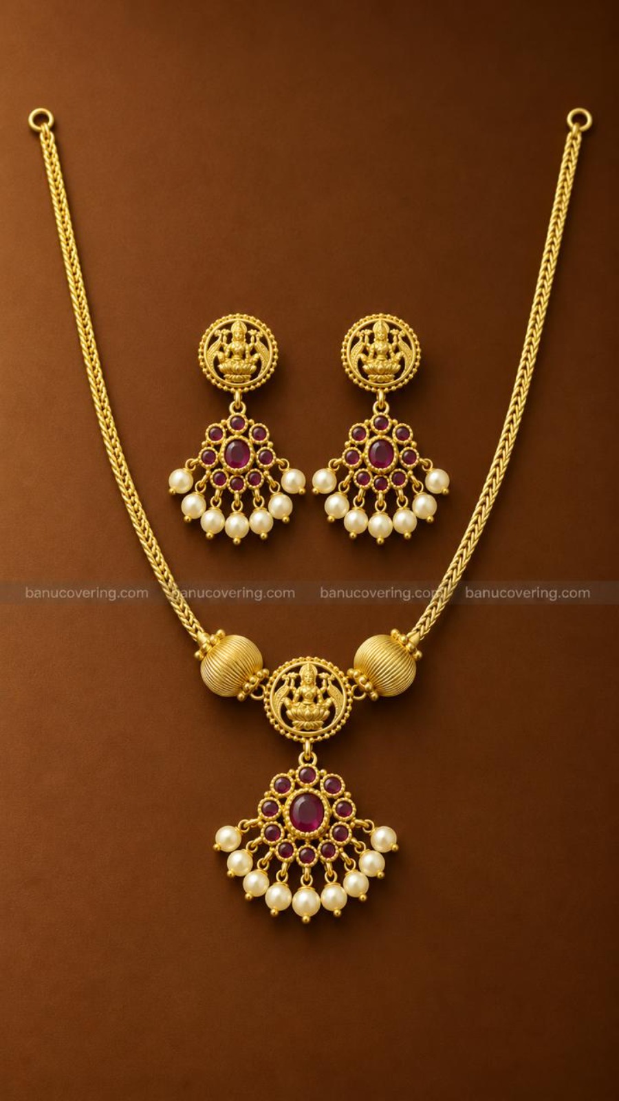 Floral Lakshmi Necklace
