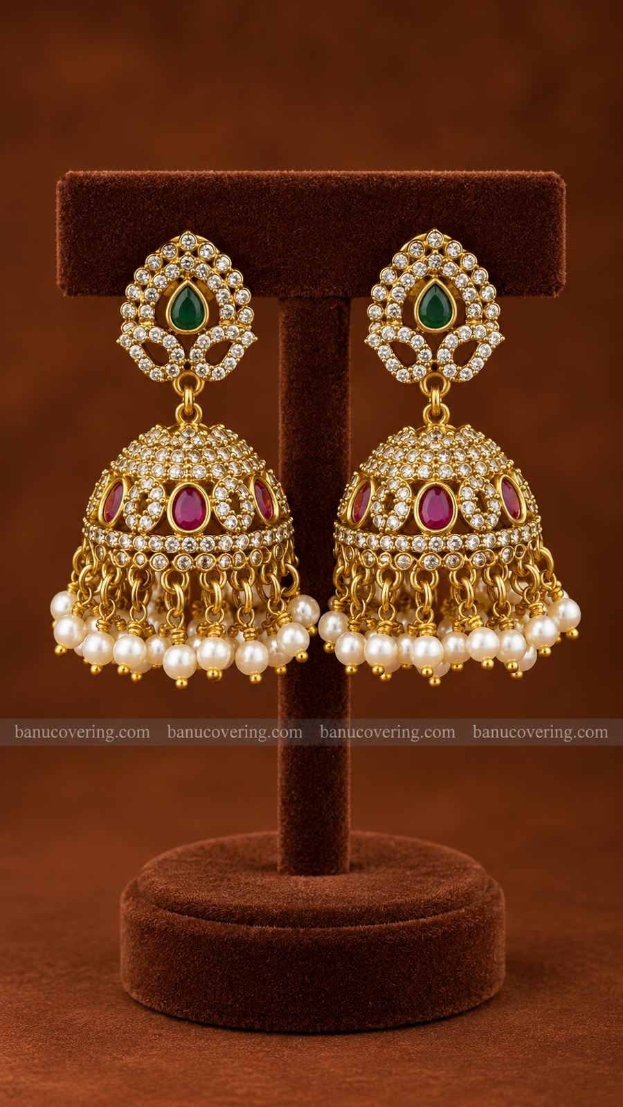 Zivara Ruby Jhumka 1