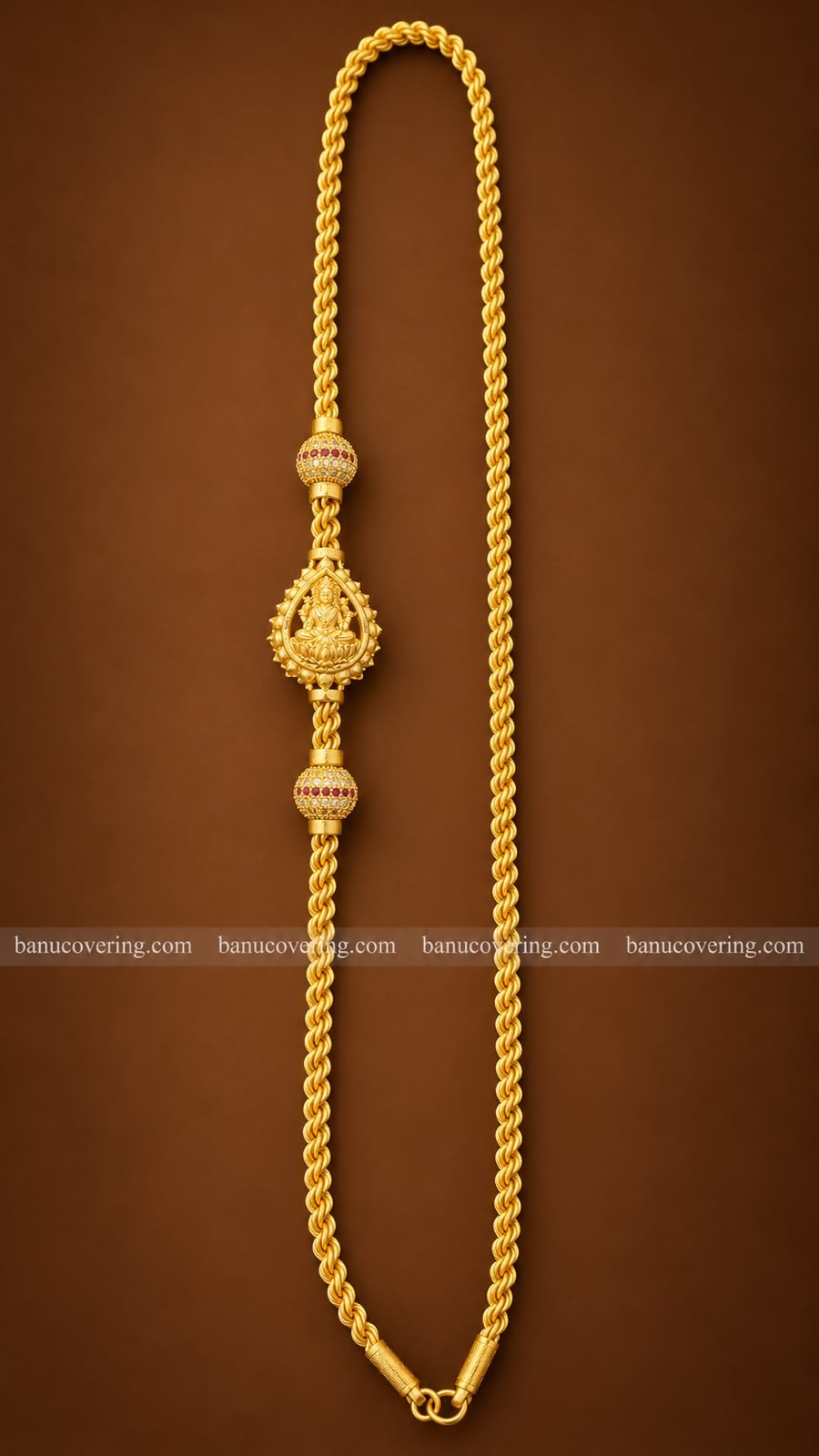 Muhappu Lakshmi Thali Chain With Stone (24 inch) 1