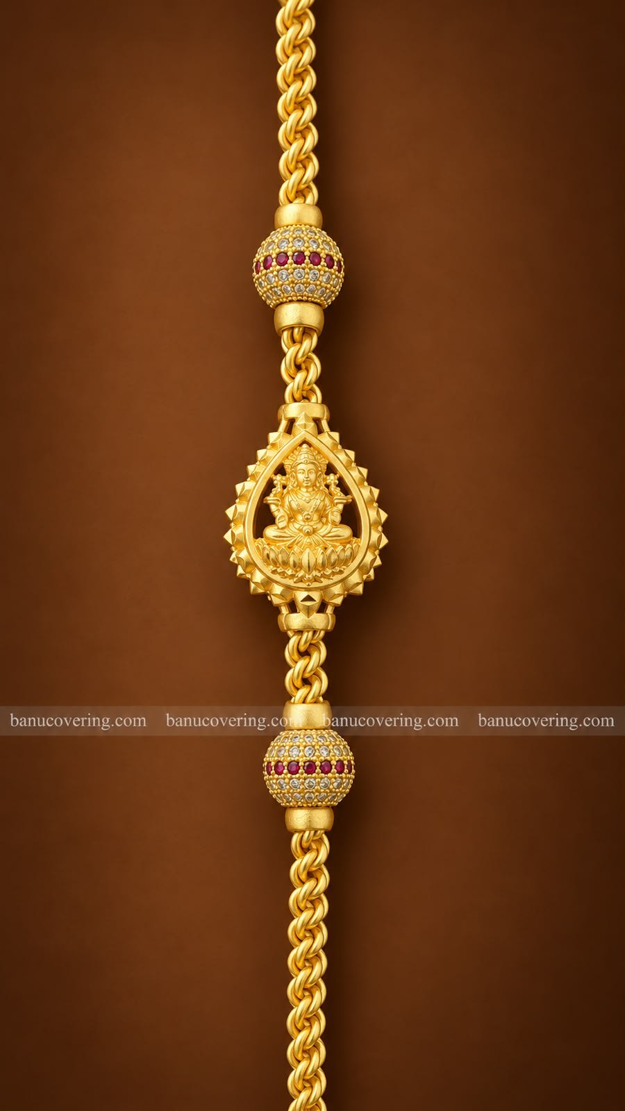 Muhappu Lakshmi Thali Chain With Stone (24 inch) 2