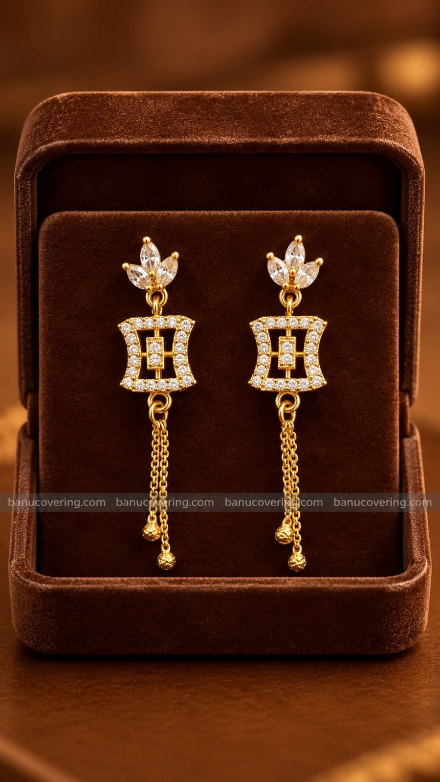 RUBY CRYSTAL CHAIN DROPS 1