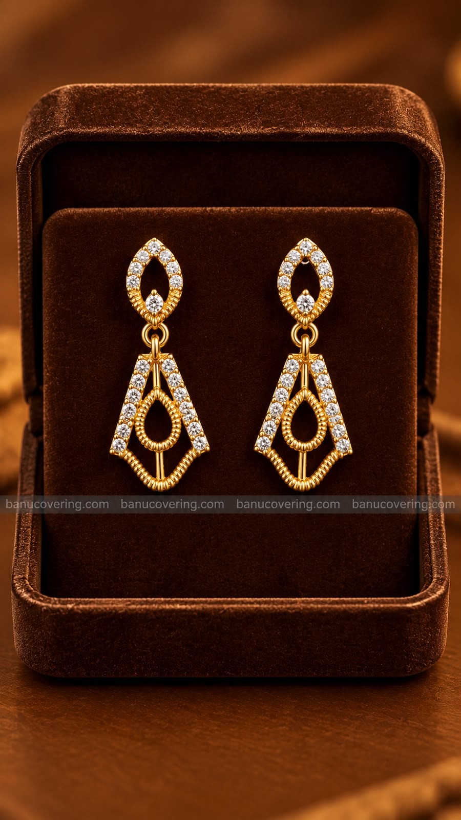 TWO TONE DESIGNER EARRINGS