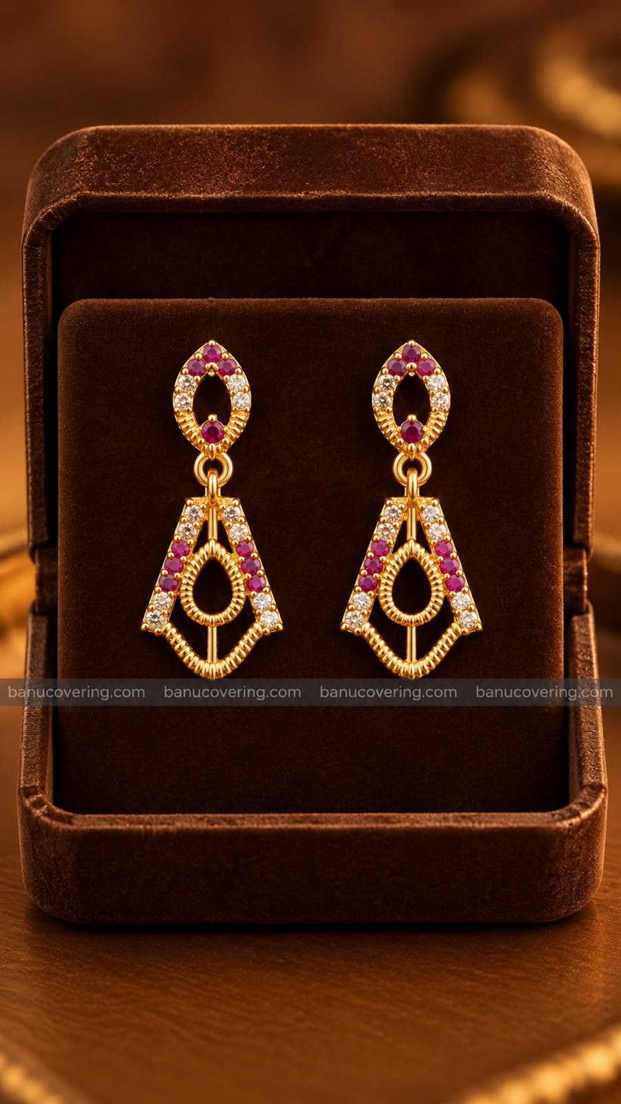 TWO TONE DESIGNER EARRINGS 2