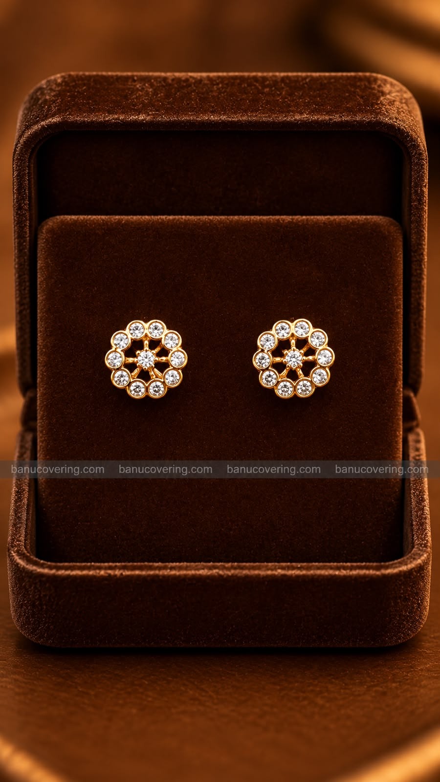 WHITE AND PINK STONE STUD