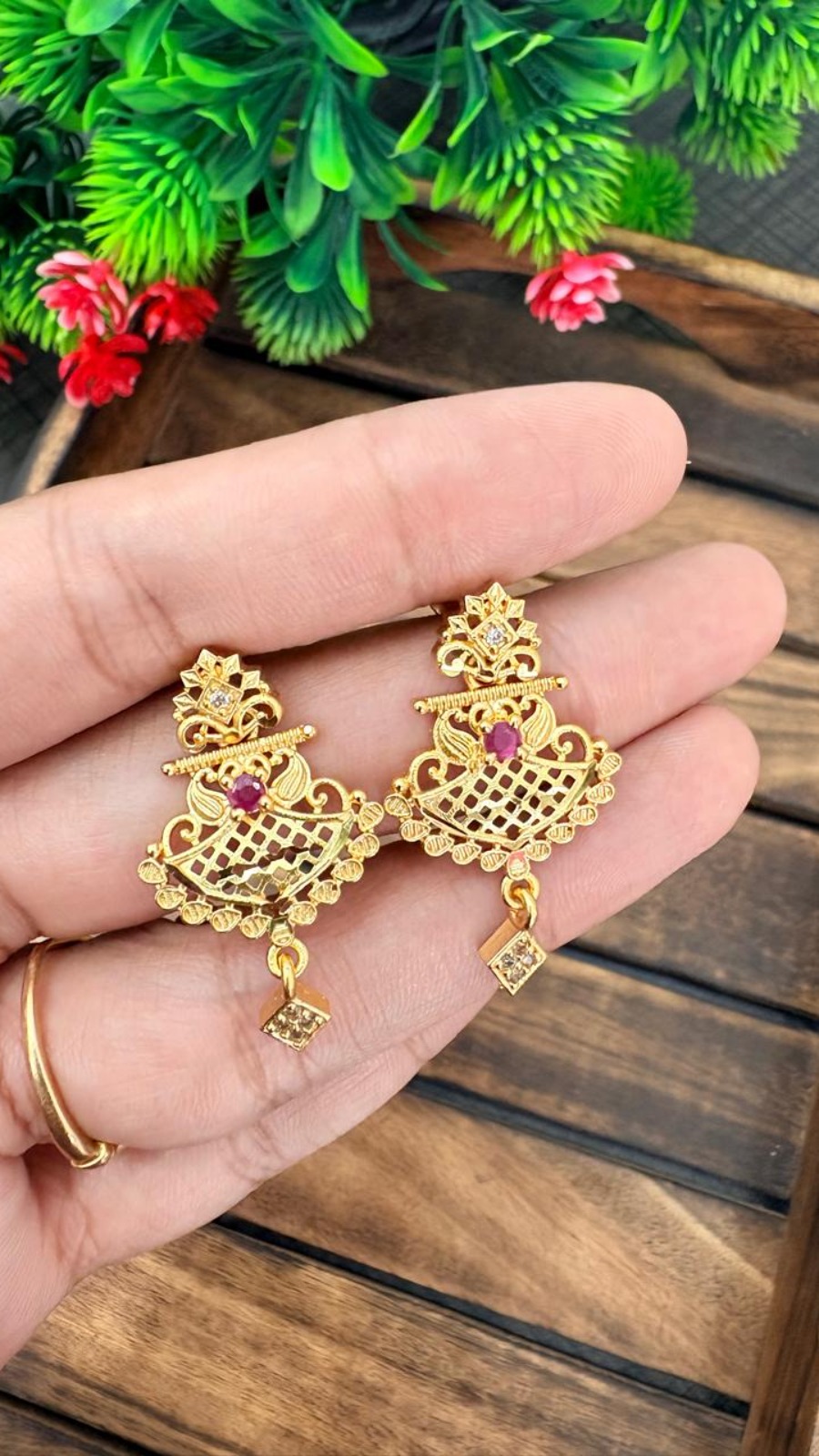 Stone Earrings-OG-101 1