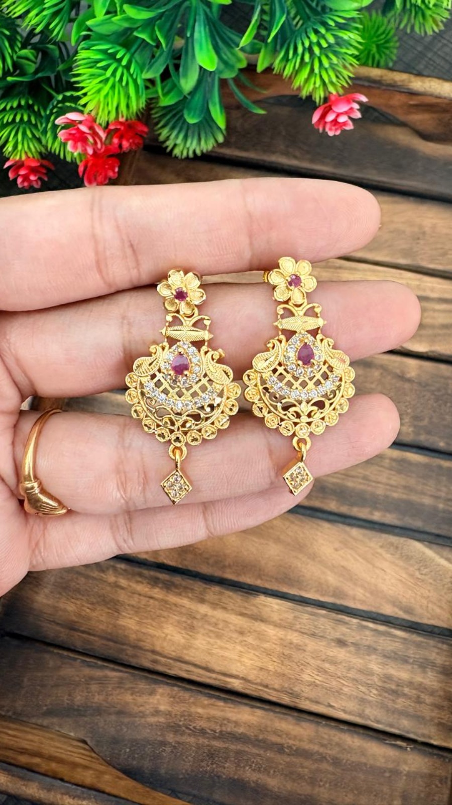 Stone Earrings-OG-104 1