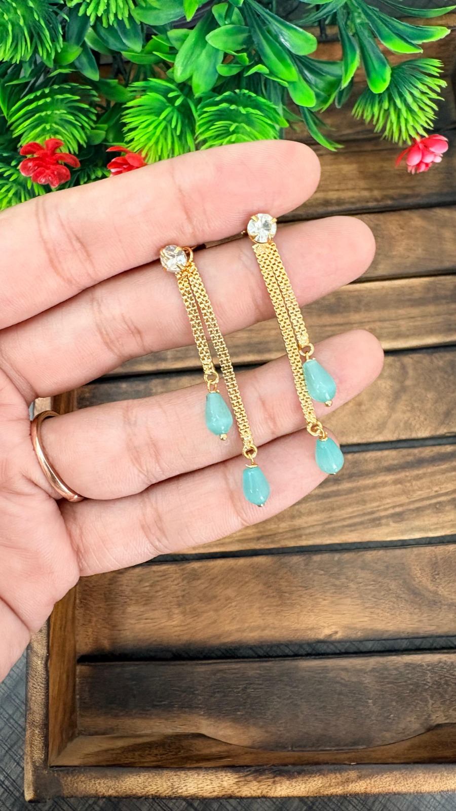 Stud-Ramar Green Stone-105