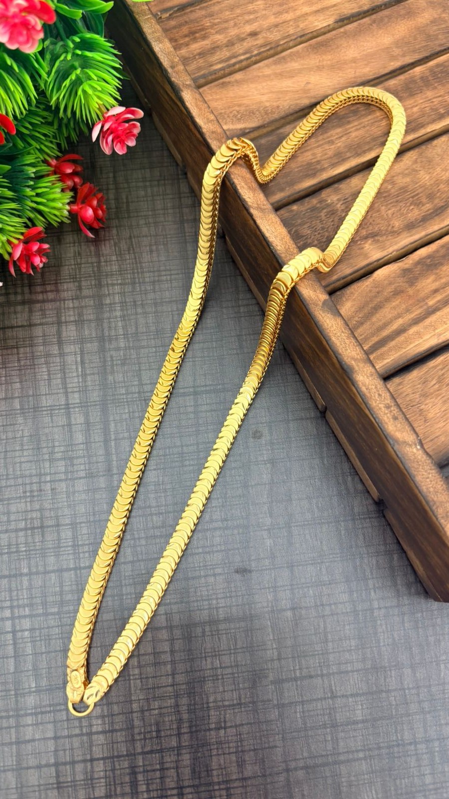 Flat snake chain-Super thick-(24 inch) 2