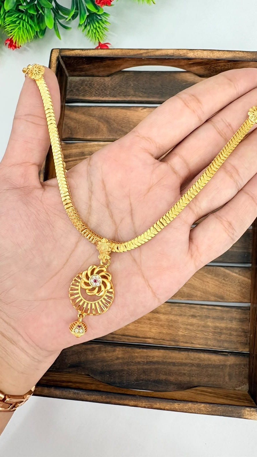 Spiral Flower Pendant