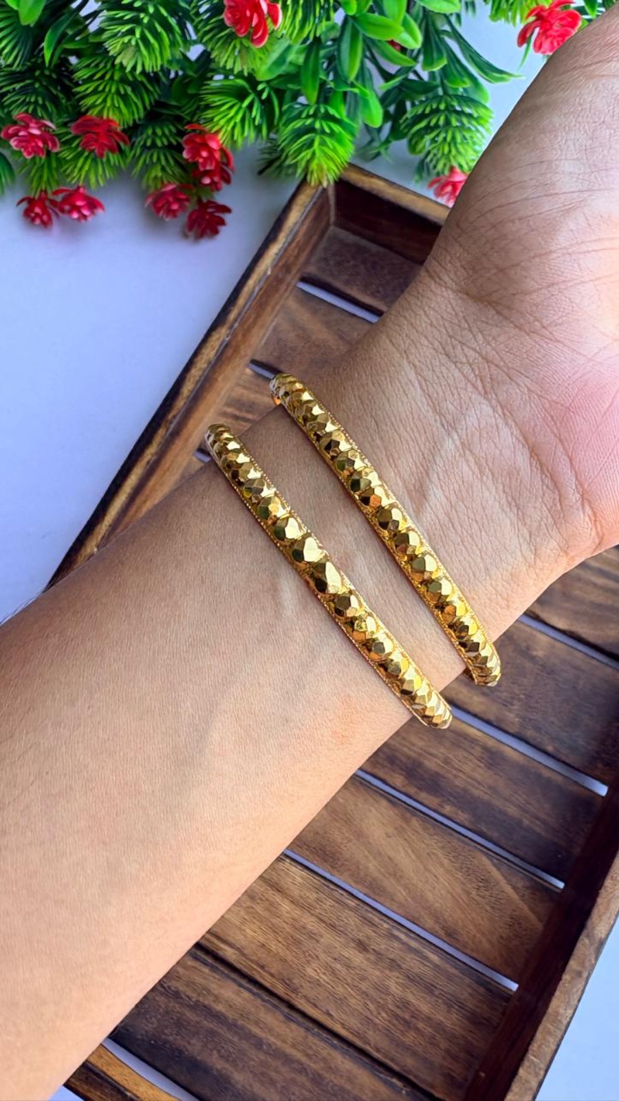 Hexa-cut bangles