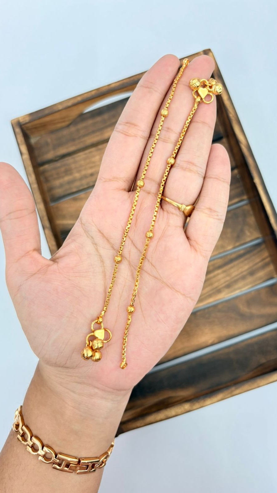 Gold link Anklet 1