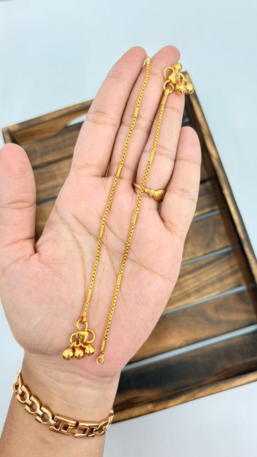 Spiral box Anklet