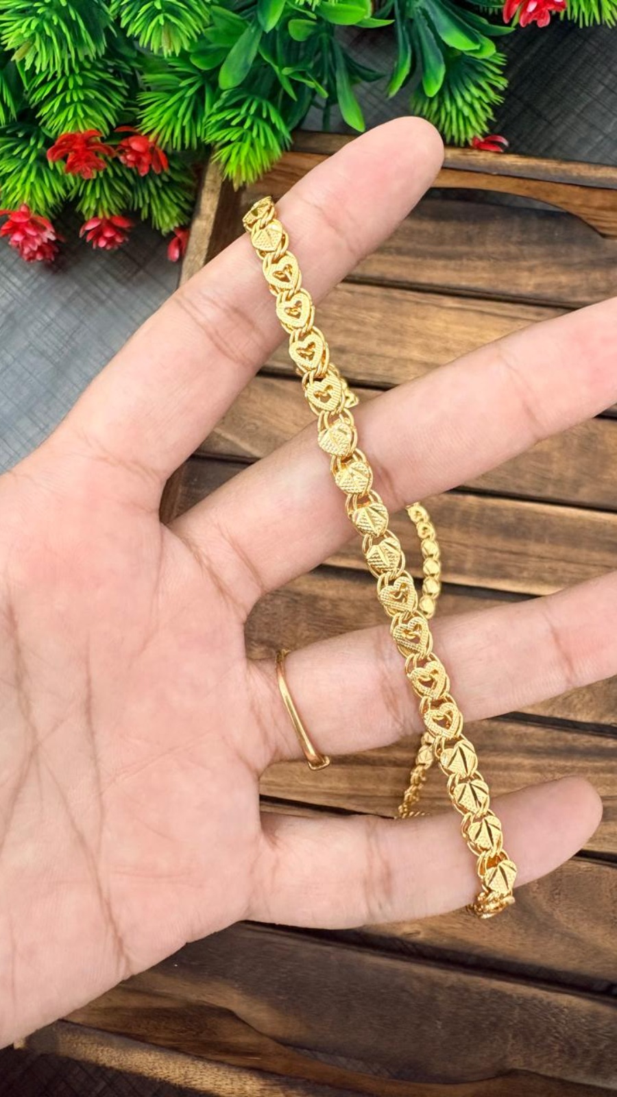 Heart Bloom Link Chain 1