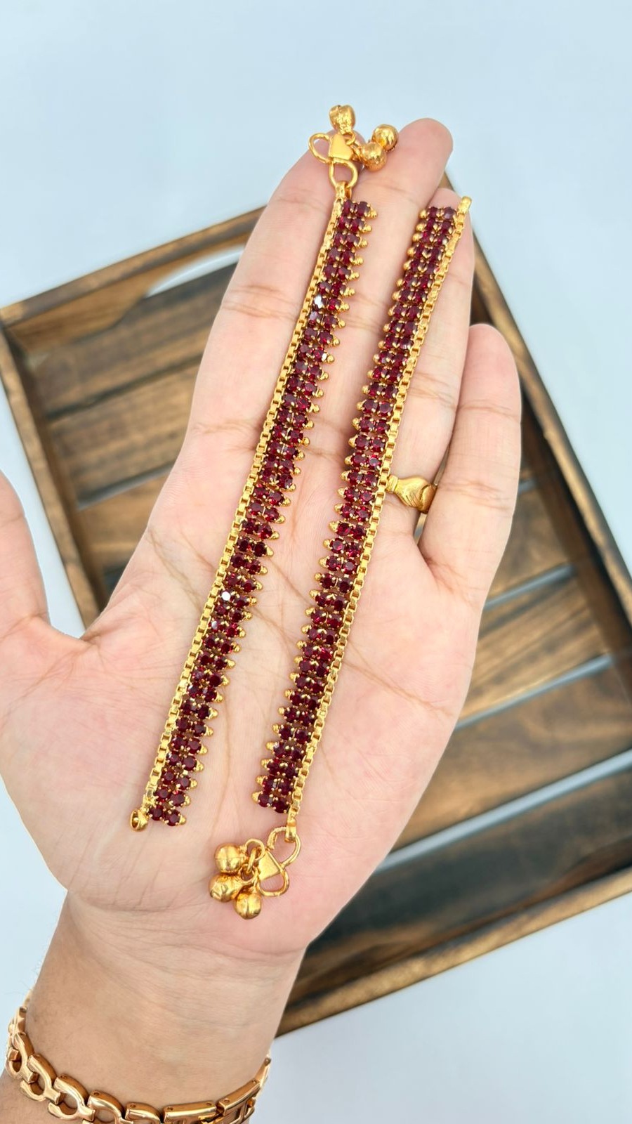 Red Stone  Anklet