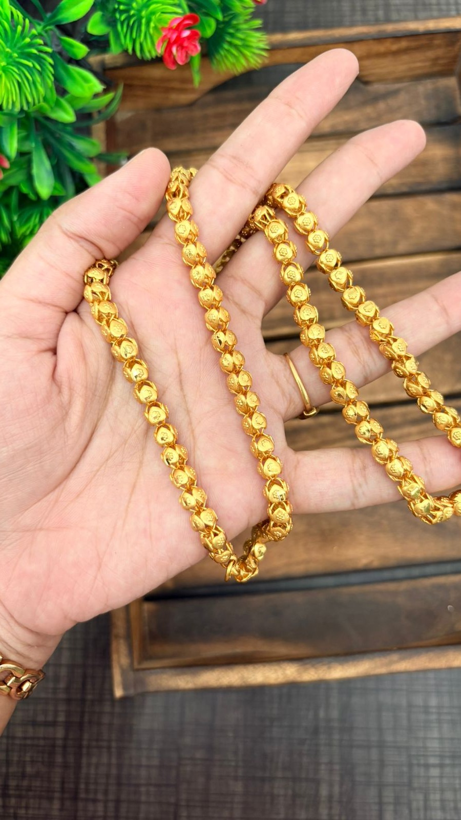 Bead link chain- Thick (24inch) 1