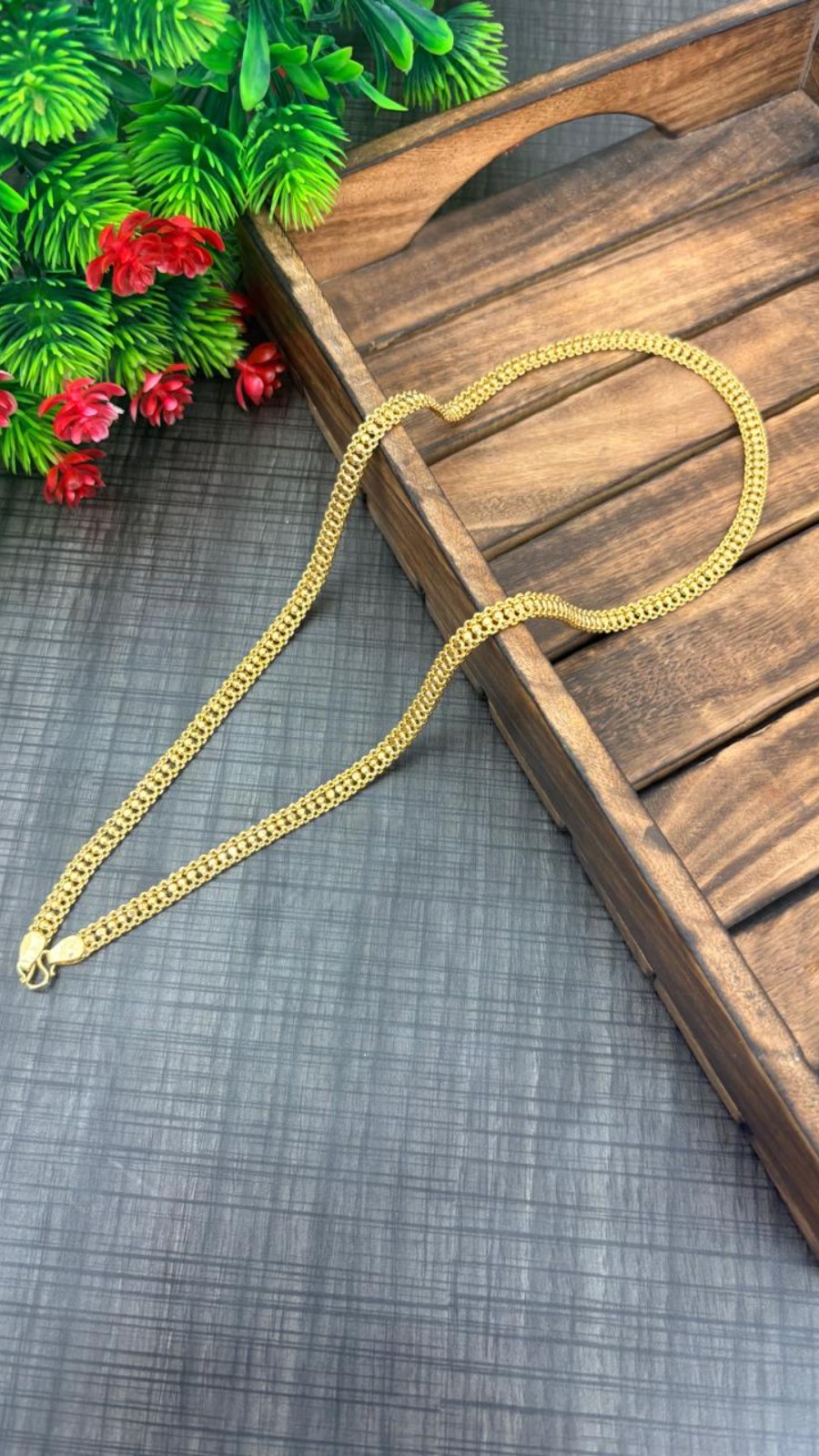 Golden Bead Link Chain 2