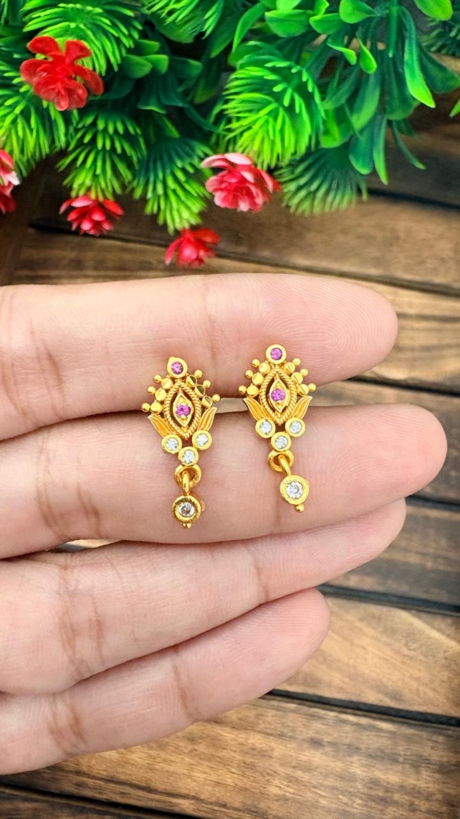 Stud Pink stone-OG-41 1