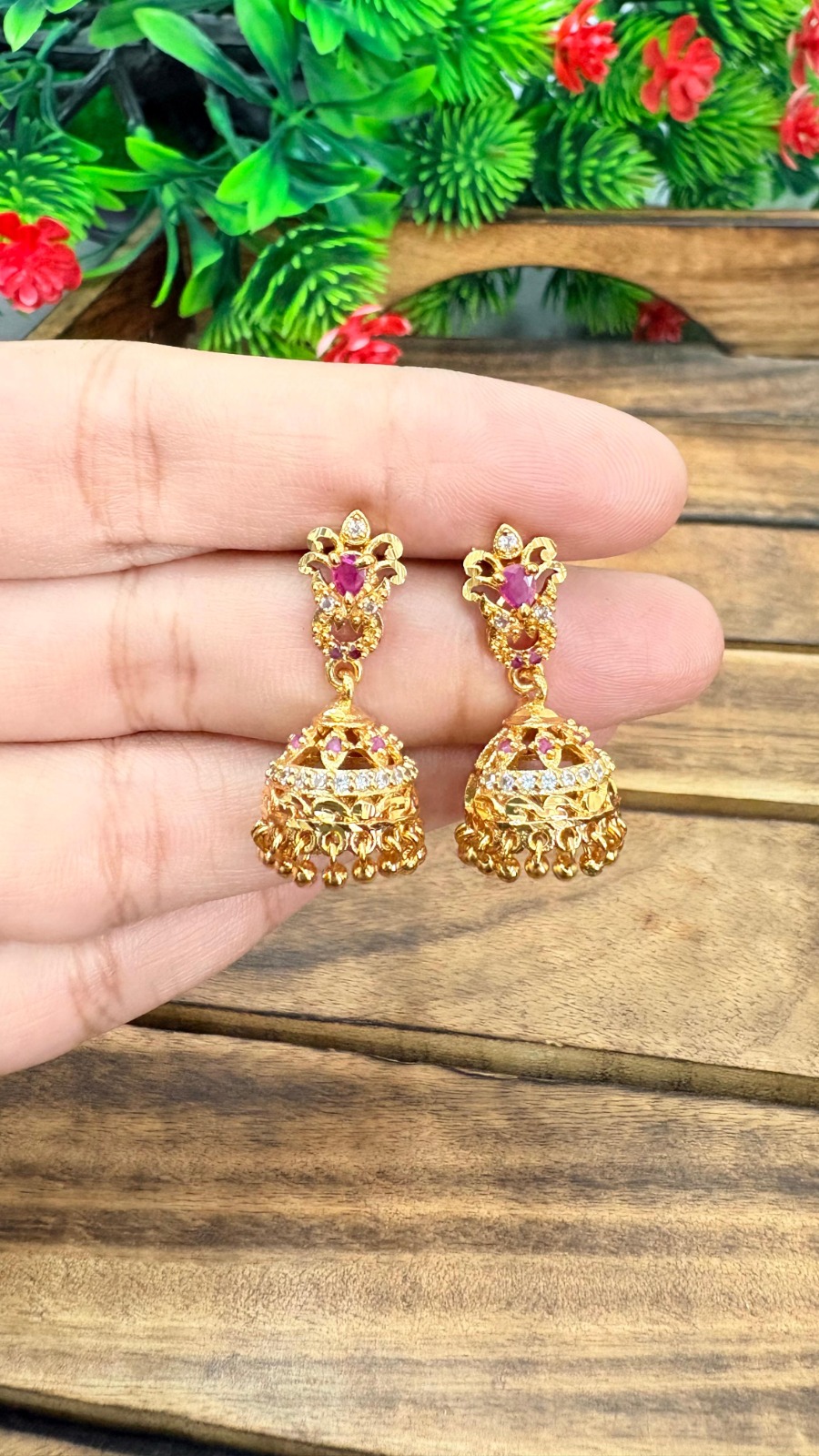 Jimiki-Pink&White Stone-90