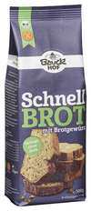 Bauckhof Schnellbrot mit Brotgewürz 500g Bio gf