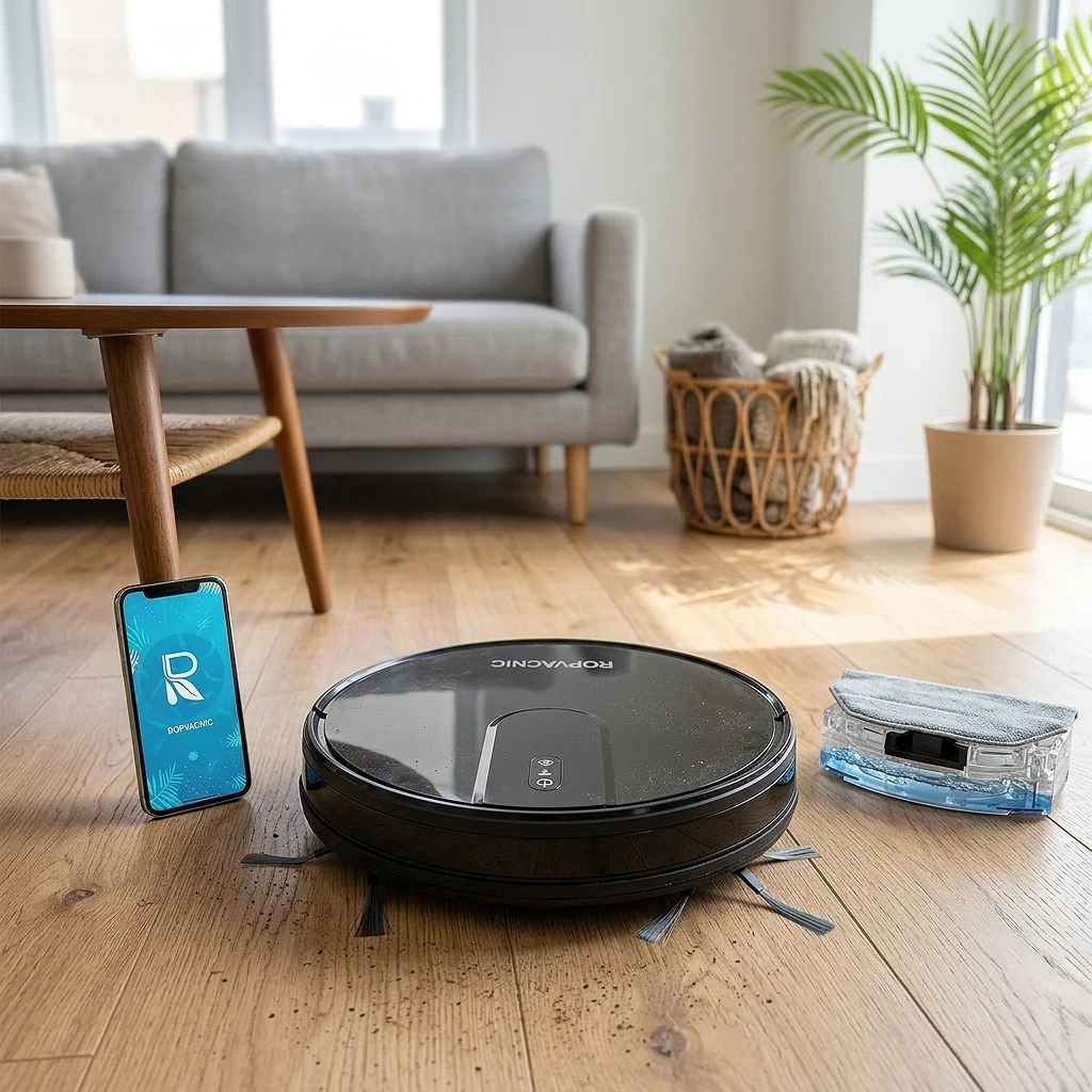 ROPVACNIC Robot Vacuum Cleaner and Mop 2 in 1